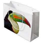 Sac Arc-en-ciel-Affiché de cadeau de toucan (Dos Angle)