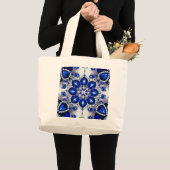 Sac aux couleurs Bleues Blances Design (Devant (produit))