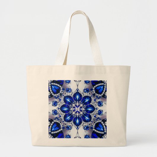 Sac aux couleurs Bleues Blances Design (Devant)