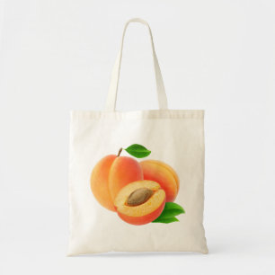 Sac avec abricots coupés