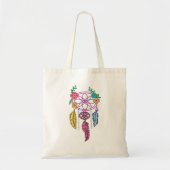 sac avec attrape rêves en couleurs (Devant)