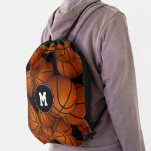 amusant enfants basket-ball motif monogrammed