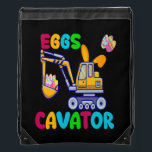 Sac Avec Cordons Cavator de Kids Eggs<br><div class="desc">Le Cavator de Kids Eggs Happy Easter Funny Excavator Hunting Venin. Parfait pour papa,  maman,  papa,  men,  women,  friend et family members on Thanksgiving Day,  Christmas Day,  Mothers Day,  Fathers Day,  4th of July,  1776 Independent Day,  Vétérans Day,  Halloween Day,  Patrick's Day</div>