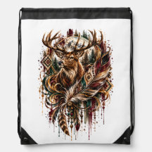 Cerf Tribal Boho, Rêvant de Cerf