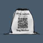 Sac Avec Cordons Chien Walker QR code marque commerciale Drawstring<br><div class="desc">Chien Walker extra grand code QR marque d'entreprise.</div>