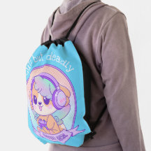 Cute Kawaii Chien avec les ailes Gamer Girl Cadeau