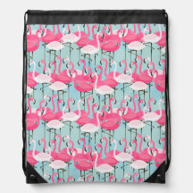 Foule De Flamants roses Rose Et Blanc