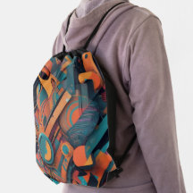 Géométrie Abstraite vive - Art graphique gras avec