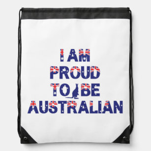Sac Avec Cordons Je suis fier d'être Australien
