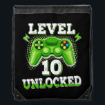 Sac Avec Cordons Kids Level 10 Unlocked Birthday Video Game 10th<br><div class="desc">Kids Level 10 Unlocked Birthday Video Game 10th Birthday Boy Son Gift. Perfect gift for your dad,  mom,  papa,  men,  women,  friend and family members on Thanksgiving Day,  Christmas Day,  Mothers Day,  Fathers Day,  4th of July,  1776 Independent day,  Veterans Day,  Halloween Day,  Patrick's Day</div>