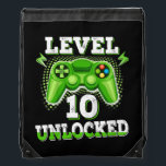 Sac Avec Cordons Kids Level 10 Unlocked Birthday Video Game 10th<br><div class="desc">Kids Level 10 Unlocked Birthday Video Game 10th Birthday Boy Son Gift. Perfect gift for your dad,  mom,  papa,  men,  women,  friend and family members on Thanksgiving Day,  Christmas Day,  Mothers Day,  Fathers Day,  4th of July,  1776 Independent day,  Veterans Day,  Halloween Day,  Patrick's Day</div>