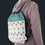 Sac Avec Cordons Kids Science Molecules Nom Drawstring Sac<br><div class="desc">Nom de la science de laboratoire Sac à corde</div>