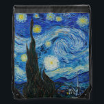 Sac Avec Cordons La nuit étoilée de Vincent Van Gogh<br><div class="desc">Immergez-vous dans la beauté fascinante de la Nuit étoilée de Vincent Van Gogh avec cette reproduction de haute qualité. Possédez une histoire de l'art et laissez la brillance du chef-d'oeuvre de Van Gogh illuminer votre environnement.</div>