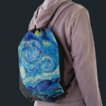 Sac Avec Cordons Nuit étoilée par Van Gogh,<br><div class="desc">Le célèbre tableau de Vincent Van Gogh,  Starry Night.</div>