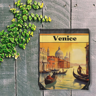 Sac Avec Cordons Poster Vintage voyage Venice, Italie