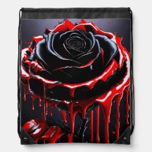 Rose gothique noir Fourre-tout
