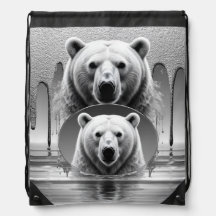 Tête de majestueux ours polaire Faune arctique 🐻‍