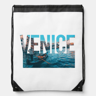 Sac Avec Cordons Venice Gondola Italie Voyage