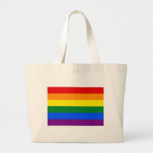 Sac avec drapeau arc-en-ciel LGBT (Devant)