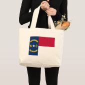 Sac avec drapeau de l'État de Caroline du Nord - É (Devant (produit))