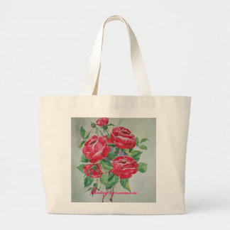 Sac avec les roses rouges