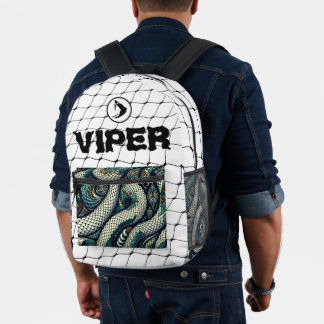 Sac avec motif de serpent