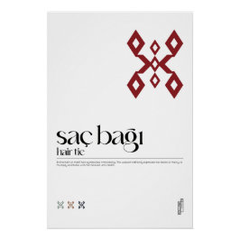 Saç Bağı (haarband) Turks Motief Poster Perfect Poster