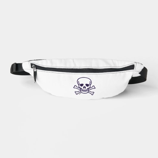 Sac banane blanc Skull n Bones (Recto)