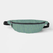 Sac banane en tricot BLEU VERT (Recto)