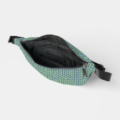 Sac banane en tricot BLEU VERT (Ouvrir)