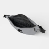 Sac banane gris Black Skull (Ouvrir)