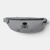 Sac banane gris Black Skull (Poser)
