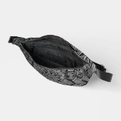 Sac banane Mandala Argent (Ouvrir)