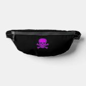 Sac banane noir Purple Skull (Poser)