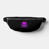 Sac banane noir Purple Skull (Poser)