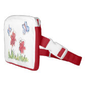 Sac Banane Papillons et dessin de fleur (Incliné)