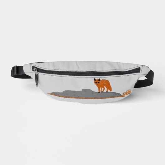 🦊Sac banane renard sur rocher (Recto)