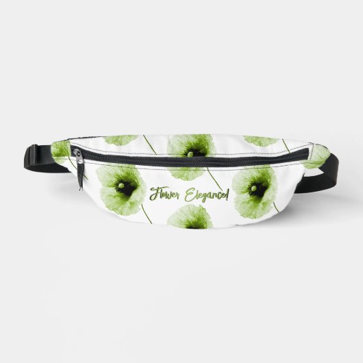 Sac banane vert Floral Elegance (Recto)