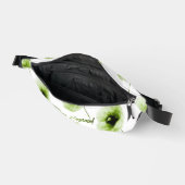 Sac banane vert Floral Elegance (Ouvrir)