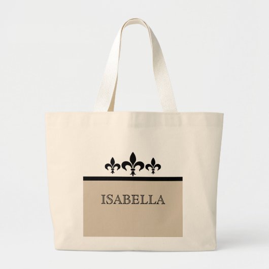 Sac Beige Swanto Fleur De Lis (Devant)