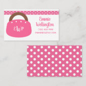 Sac Bermuda Monogramme Carte de visite ou de conta (Devant / Derrière)