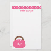 Sac Bermudes Monogramme Papier à lettres personnal (Devant / Derrière)