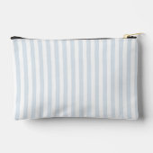 Sac bleu à fermeture éclair pour trousse de maquil (Verso)