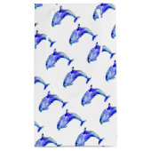 Sac bleu de cadeau de dauphin (Dos)