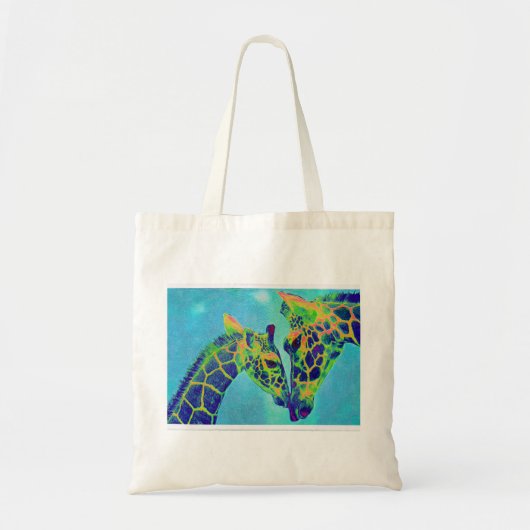 sac bleu de girafes (Devant)