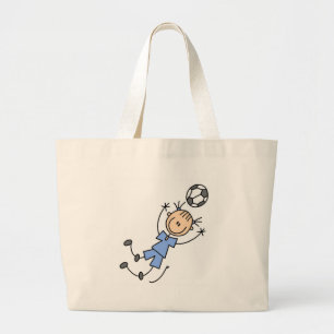 Sac bleu du football de filles