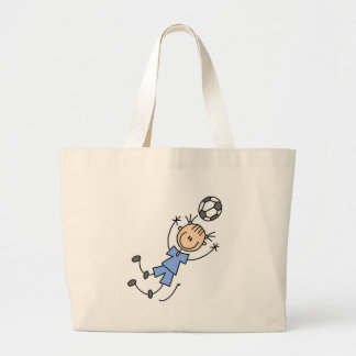 Sac bleu du football de filles