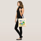 Sac bleu Fourre-tout de Vulcano de dinosaure et (Devant (modèle))