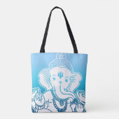 Sac bleu/Fourre-tout d'Ombre Ganesh (Dos)