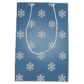 Sac bleu personnalisé de cadeau d'arbre de Noël (Dos)